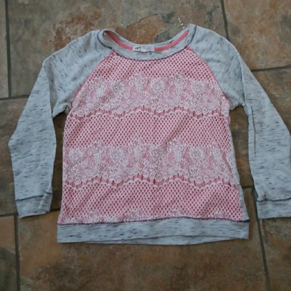 Jr's crochet front sweatshirt